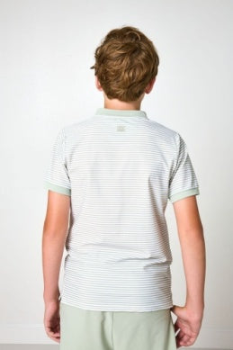 Sage/white Thin Stripe Blade Shirt