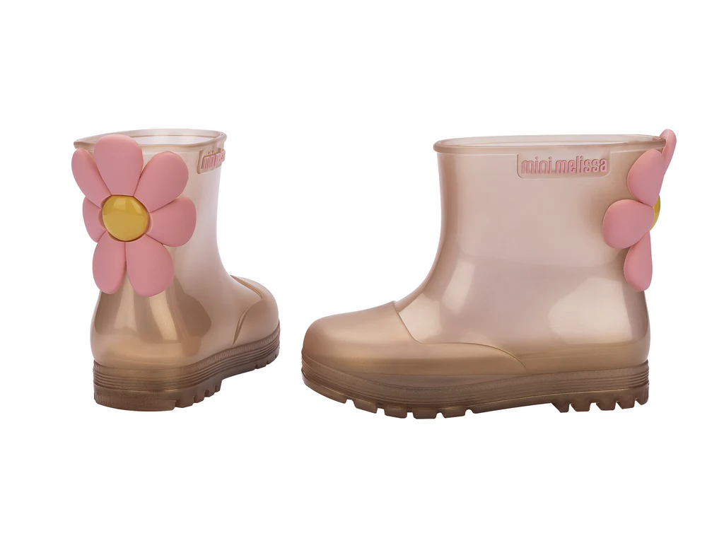 Mini Melissa Welly Bloomy Baby | Pearlish Brown/Pink