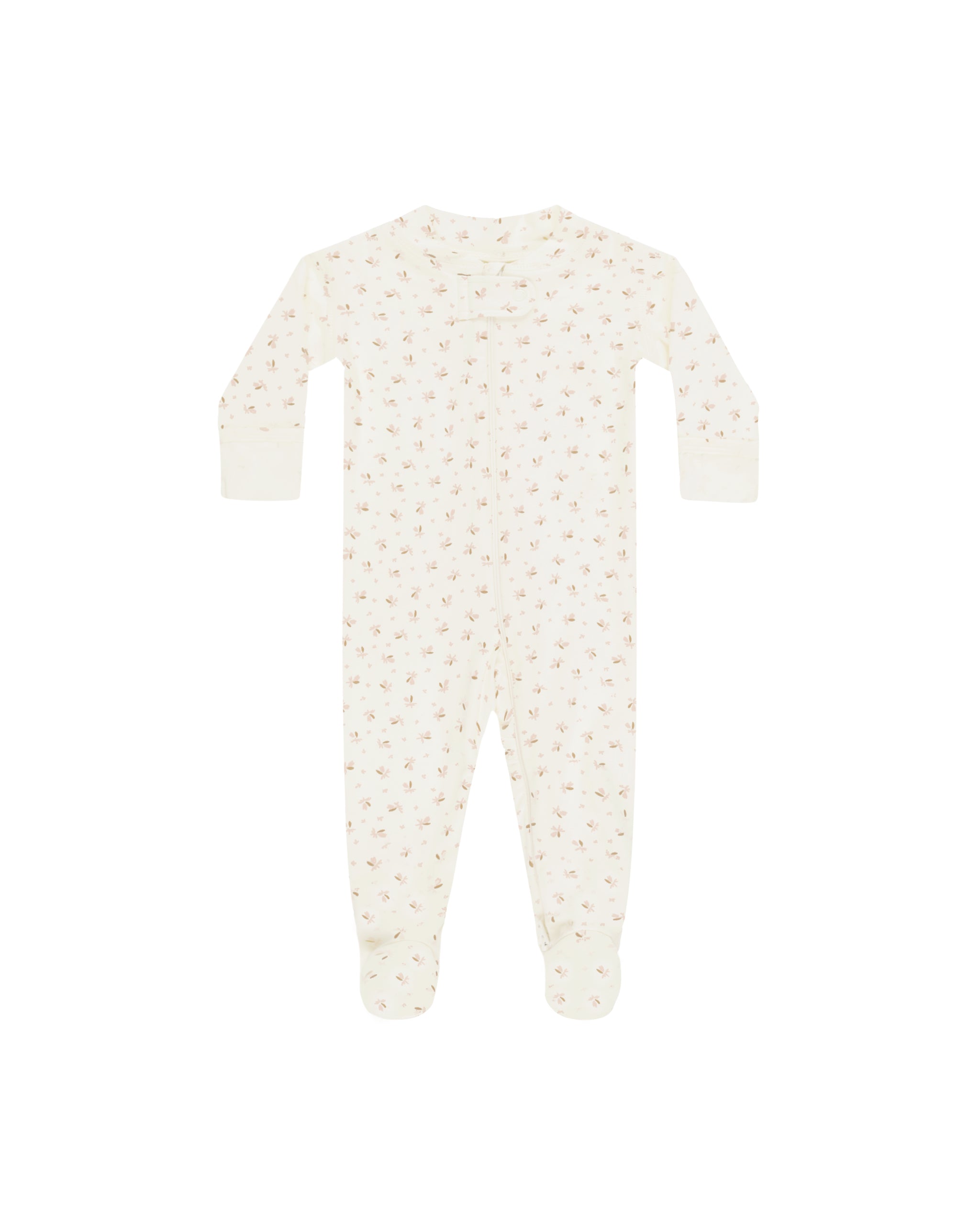 Zip Longsleeve Sleeper Footie || Fleur