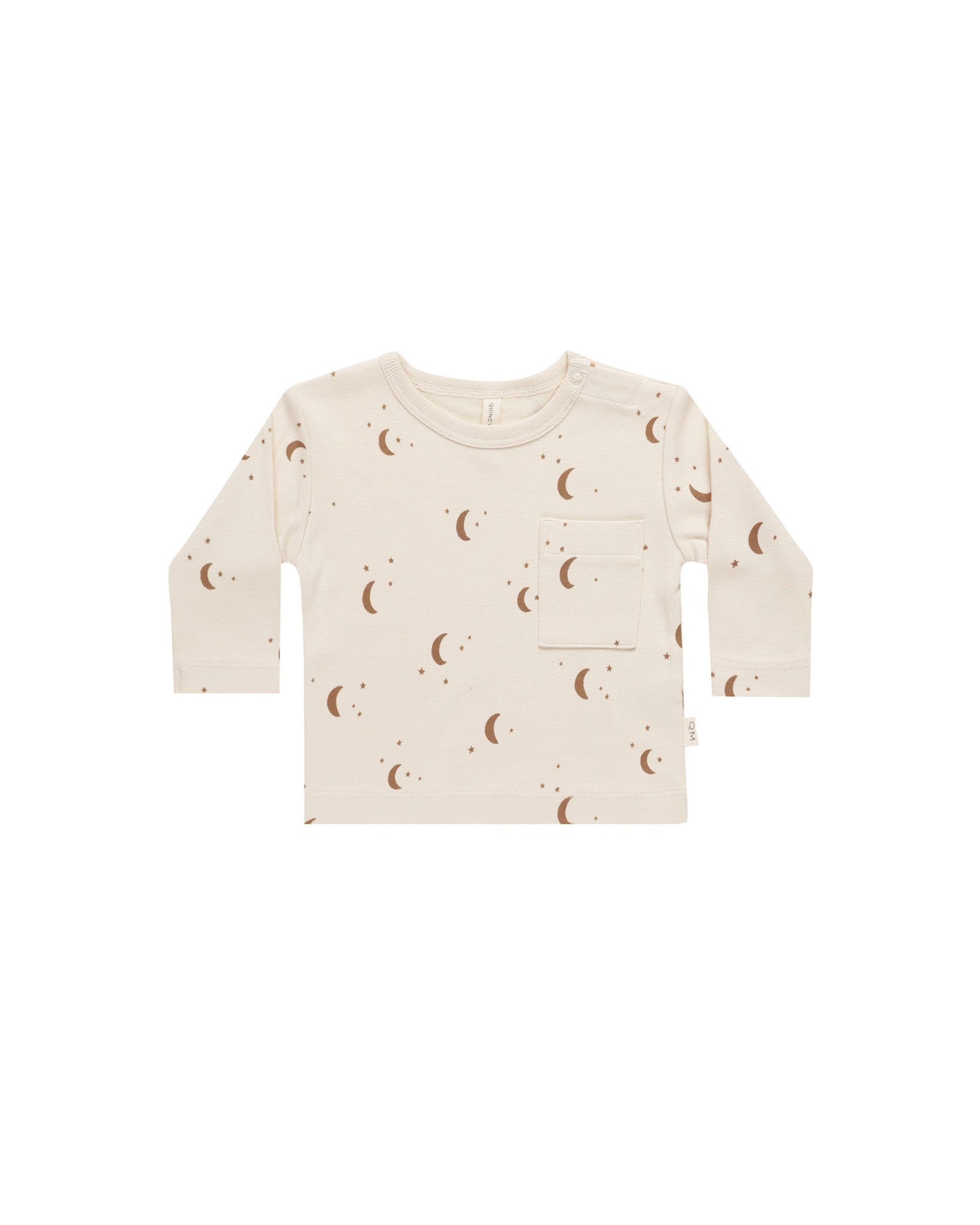 Long Sleeve Pocket Tee || Moons