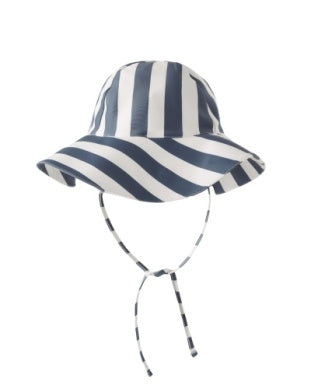 Floppy Swim Hat || Navy Stripe