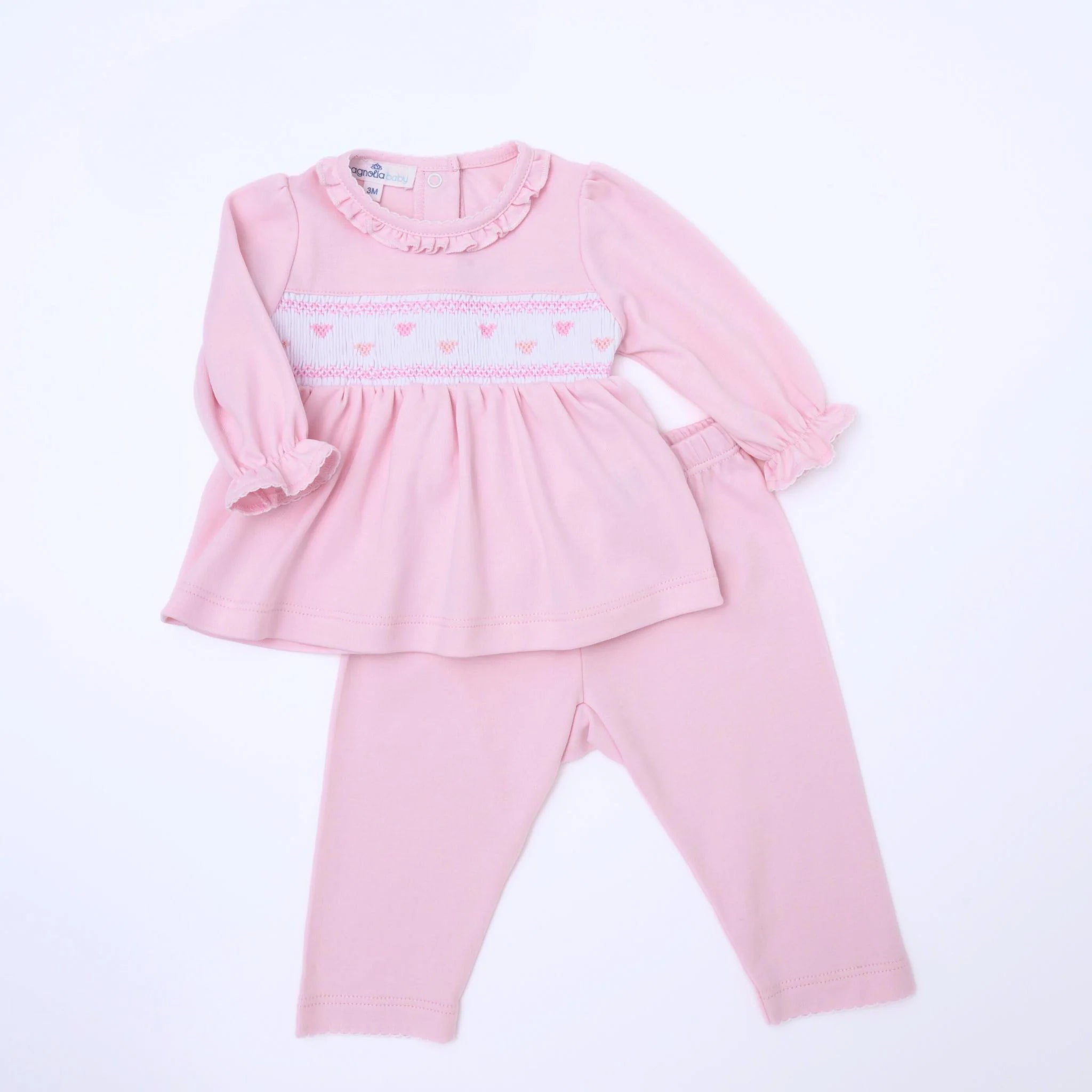 Valentine's Classics Smocked 2pc Pant Set