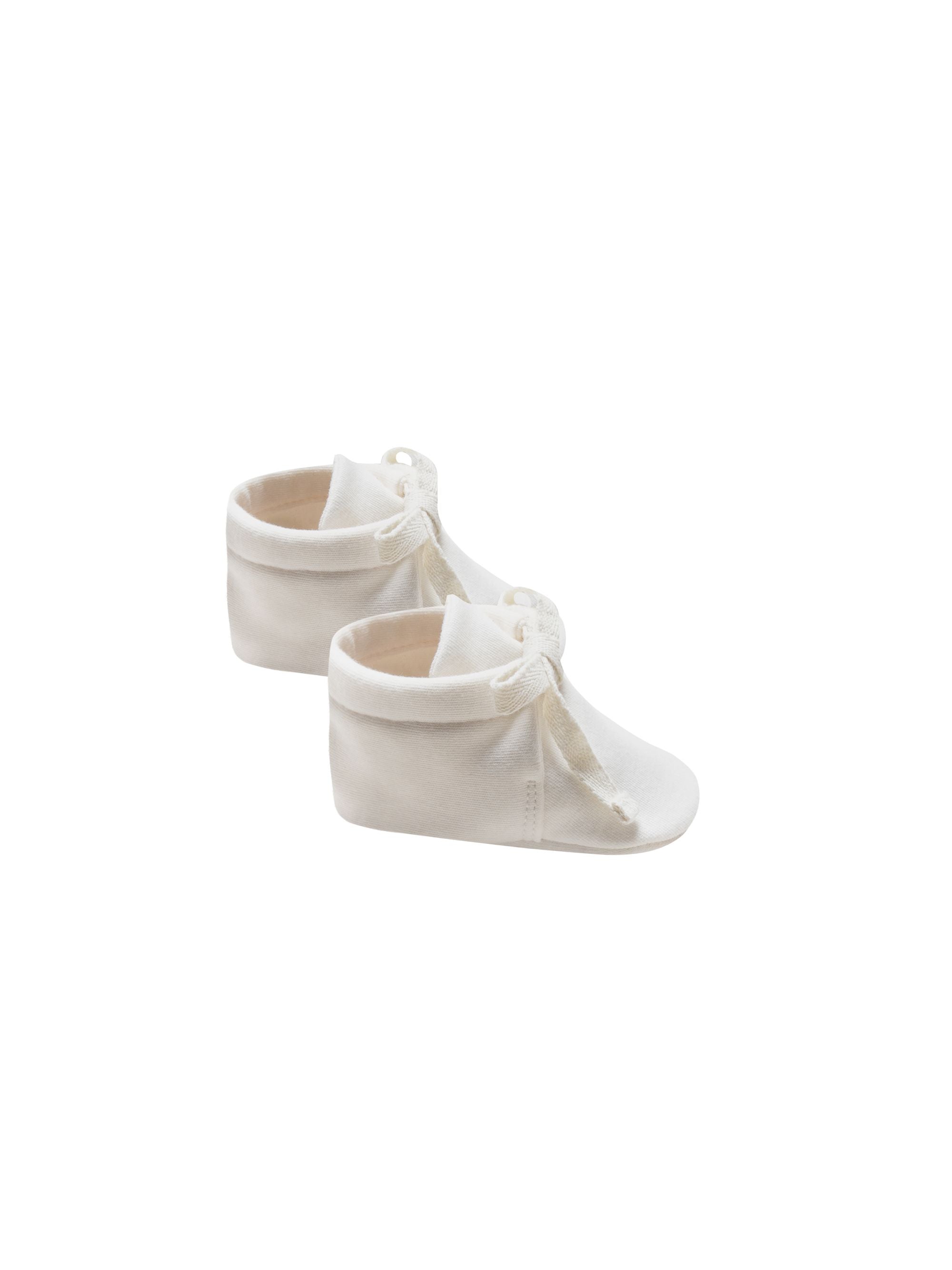 baby booties - ivory