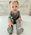 Waffle Convertible Pajamas - Sage