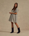Brea Dress - Blue Ditsy