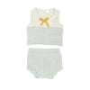 Knitted Set - Light Blue Marl