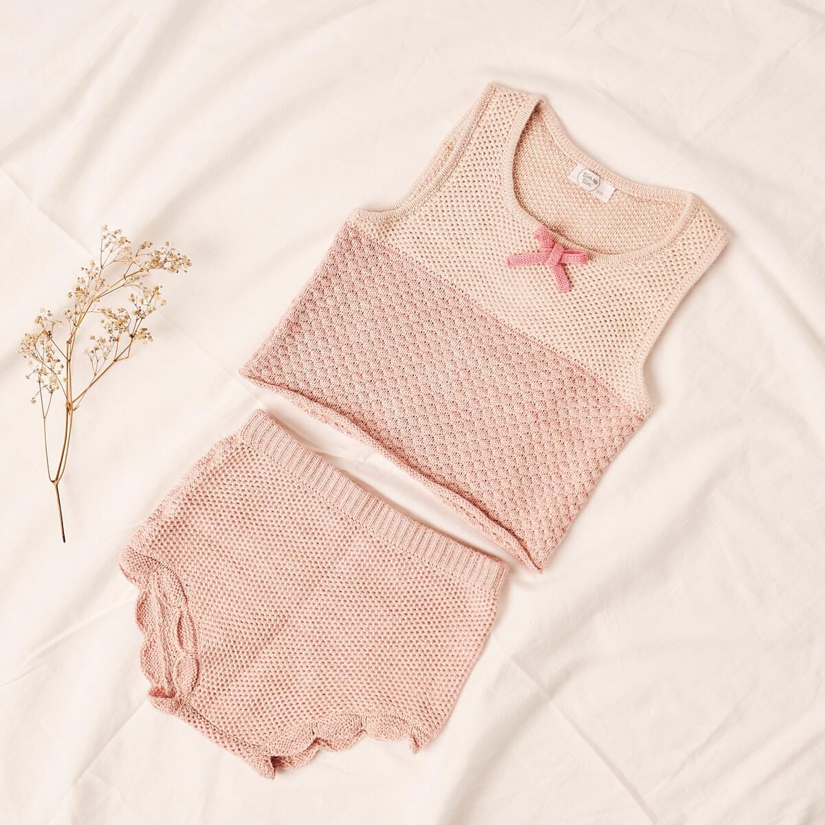 Knitted Set - Dusty Rose Marl
