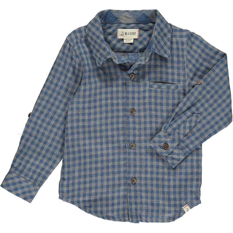 Atwood Woven Shirt | Grey/Blue Plaid