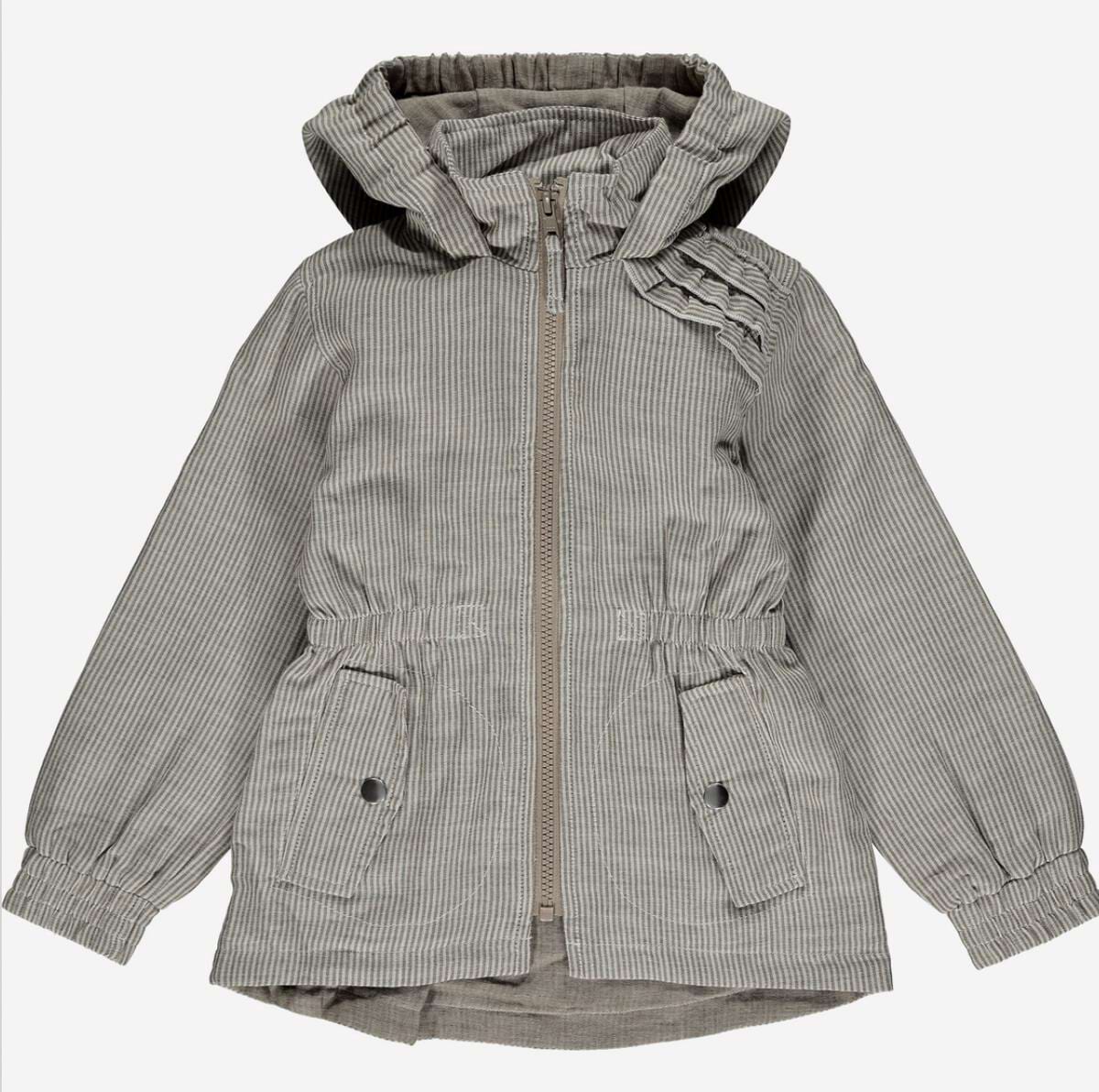 Rosalie Jacket - Charcoal Stripe