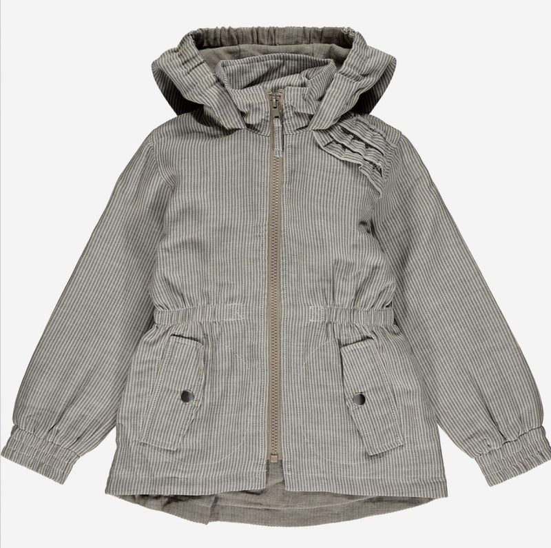 Rosalie Jacket - Charcoal Stripe