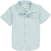 Newport Short Sleeved Shirt - Pale Blue Grid