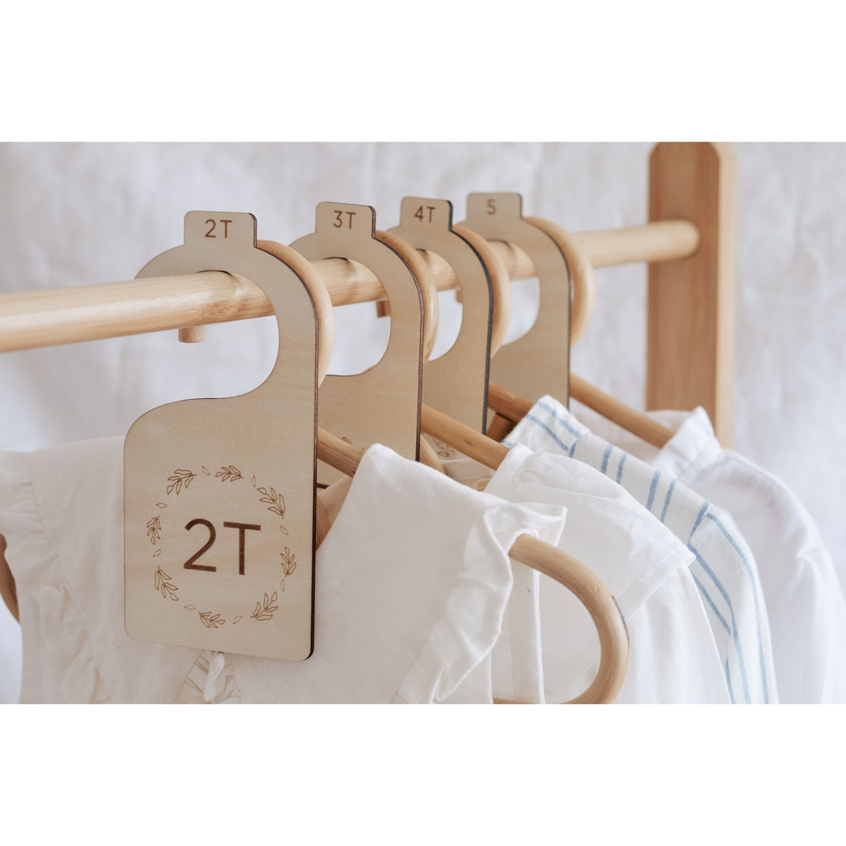 Wooden Toddler Hanging Closet Dividers
