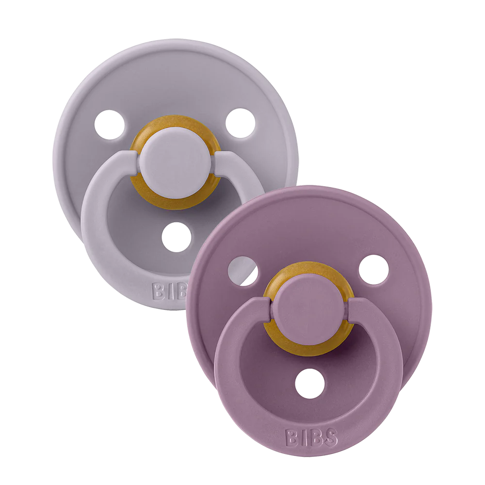 BIBS Pacifier 2 Pack | Fossil Grey + Mauve | Anatomical