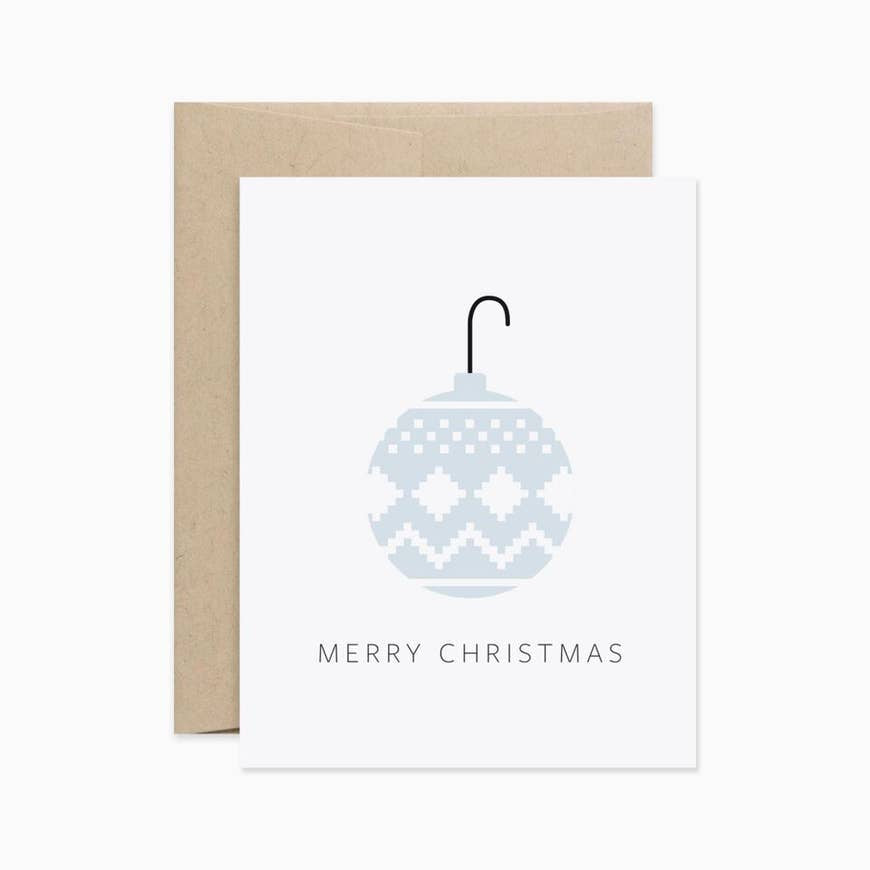 Merry Christmas Ornament Card