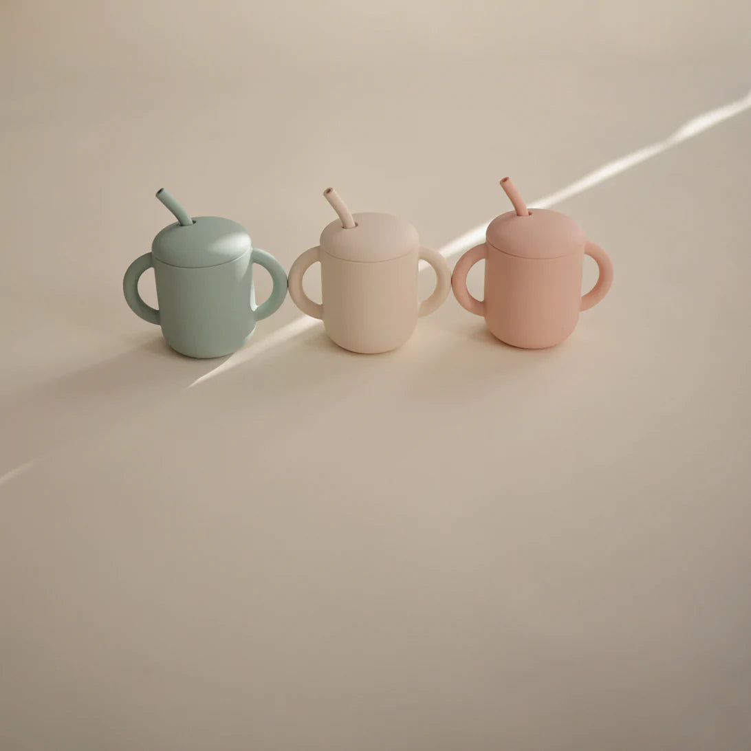 Training Cup + Straw | Cambridge Blue