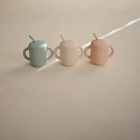 Training Cup + Straw | Cambridge Blue