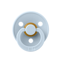 BIBS Pacifier 2 Pack | White/Baby Blue