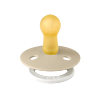 BIBS Pacifier 2 PK Vanilla Glow + Dark Oak Glow | Round