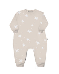 Fleece Jumpsuit - Wonky Stars Blush