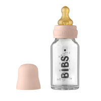BIBS Baby Glass Bottle Complete Set - 110ml | Blush