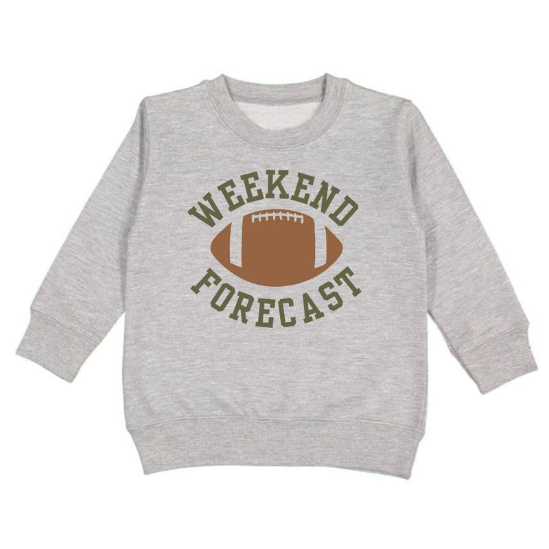 Weekend Forecast Sweatshirt - Kids Football Sweatshirt