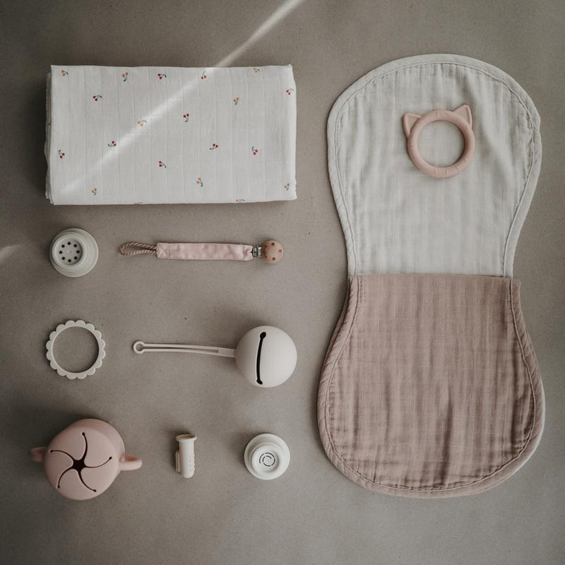 2-Pack Muslin Burp Cloth - Blush/Fog