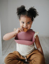Silicone Baby Bib - Cherries