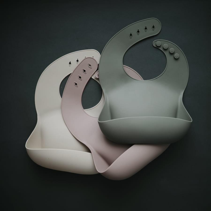 Silicone Baby Bib - Sun Orange