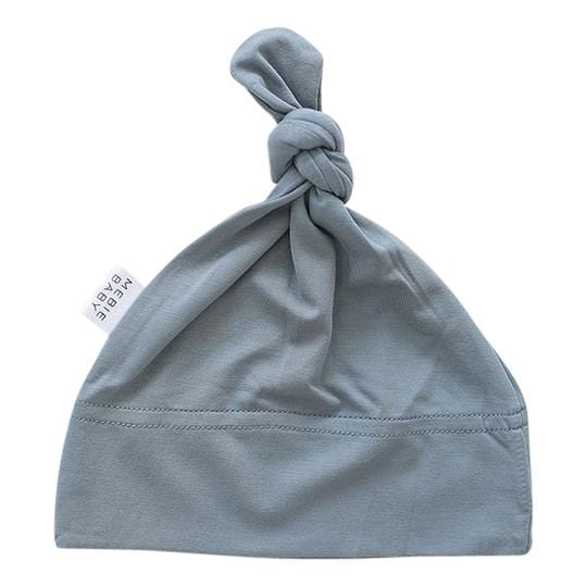 Dusty Blue Newborn Knot Hat