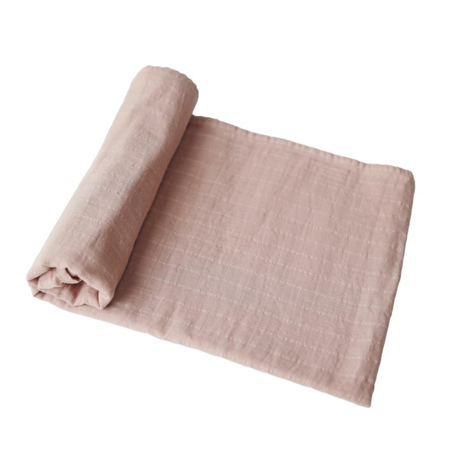 Muslin Swaddle Blanket - Blush