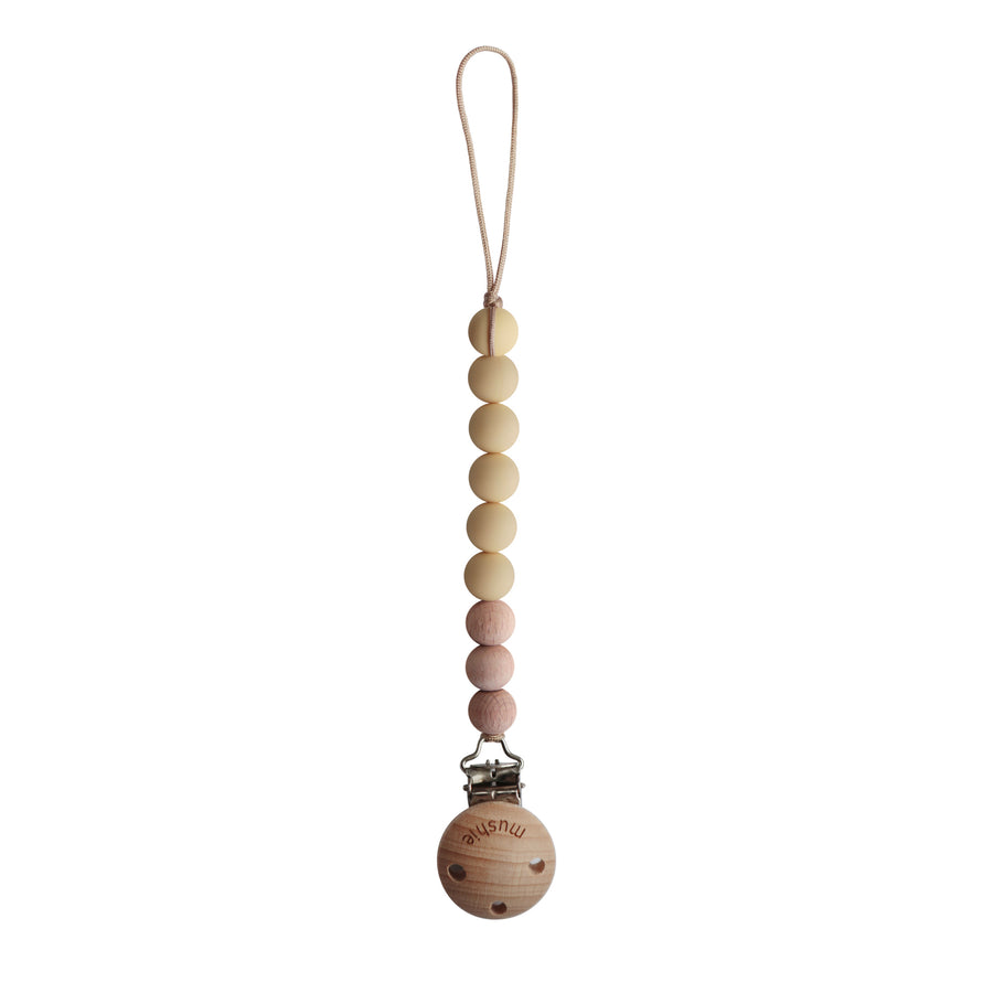 Pacifier Clip | Eva - Muted Yellow