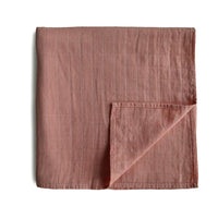 Muslin Swaddle Blanket Organic Cotton - Cedar