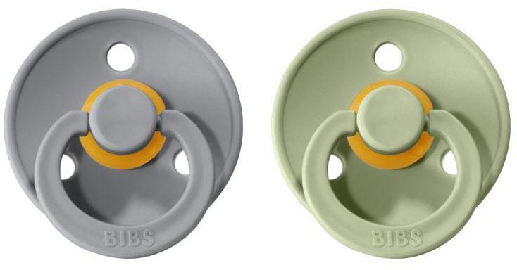BIBS Pacifier 2 PK Sage + Cloud | Round
