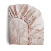 Extra Soft Muslin Crib Sheet - Blush