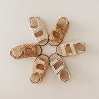 Leather Wanderer Sandal | Hard Sole | Bone