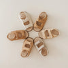Leather Wanderer Sandal | Hard Sole | Bone