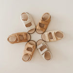 Leather Wanderer Sandal | Hard Sole | Bone