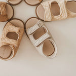 Leather Wanderer Sandal | Hard Sole | Bone