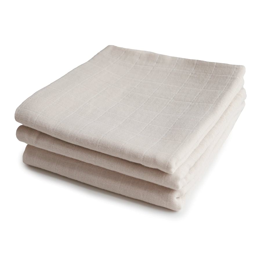 Muslin Cloth 3-Pack - Fog