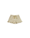 Cardiff Ruffle Short || Butter Gingham