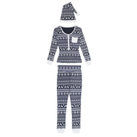 Organic Holiday Women's 2-Pc Lounge Set with Cap in Rudolph