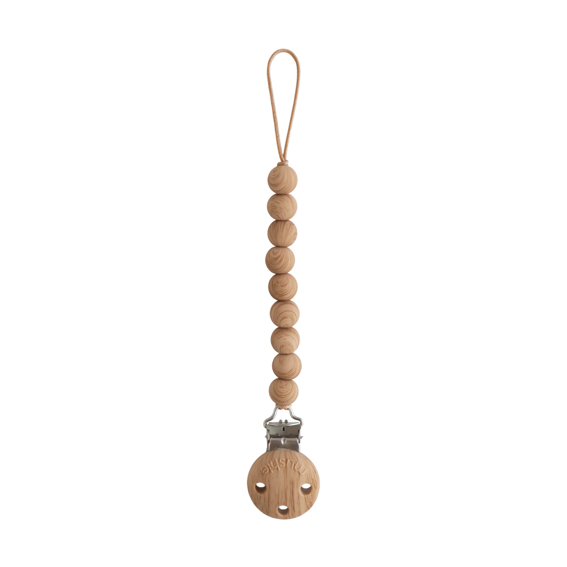 Pacifier Clip | Hera - Faux Wood