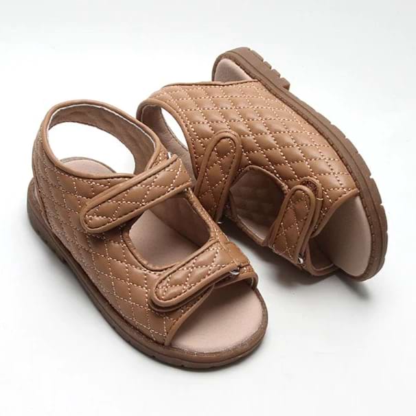 Leather Wanderer Sandal | Hard Sole | Tan