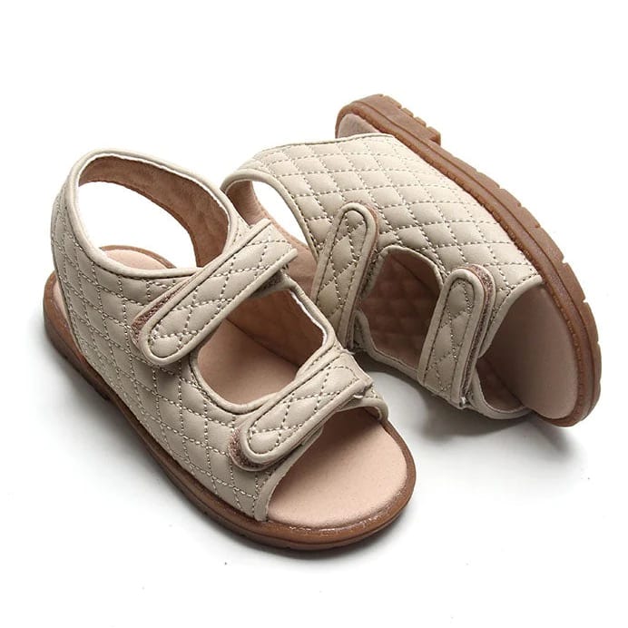 Leather Wanderer Sandal | Hard Sole | Bone