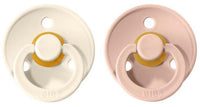 BIBS Pacifier 2 PK | Blush + Ivory | Round