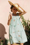 Dahlia Dress | Minty Green Print