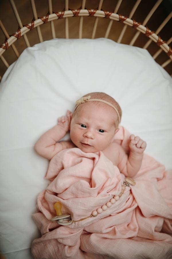 Muslin Swaddle Blanket - Blush