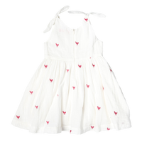 Girls Taylor Dress - Pink Chickens