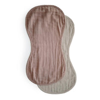Muslin Burp Cloth 2-Pack - Natural/Fog