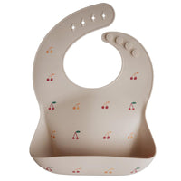 Silicone Baby Bib - Cherries